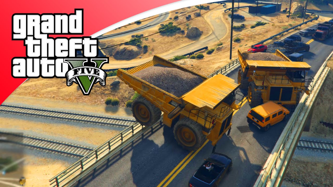 GTA V Freeroam LANCEREN DOOR EEN DUMPER! (GTA 5 Online)