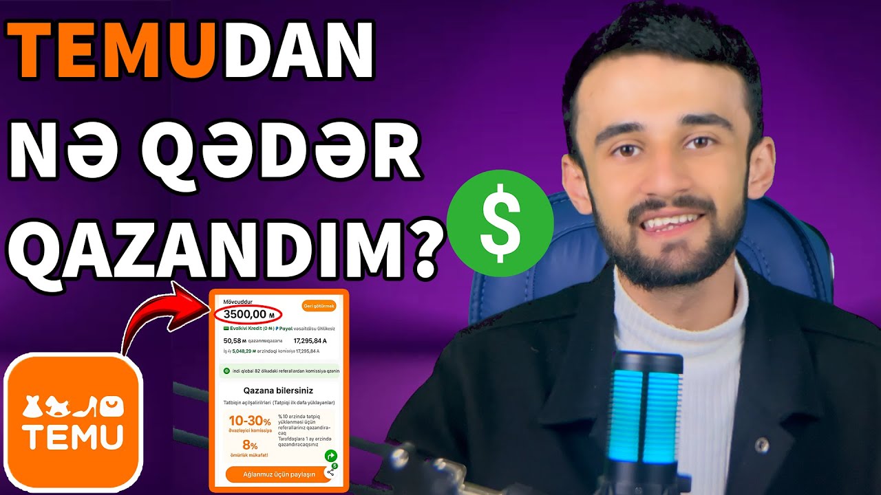 Temu pul qazanmaq | Temudan pul qazan | Temu Influencer Program | Temu Azərbaycan | Temu affiliate