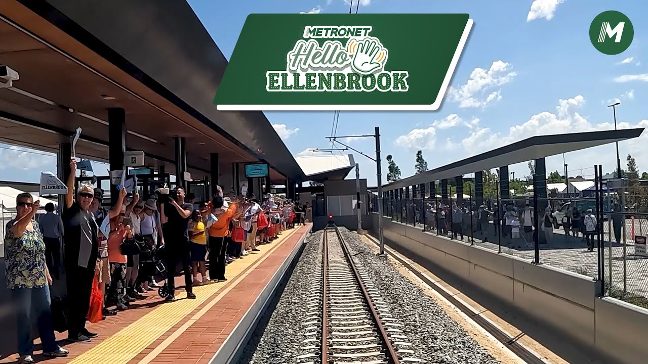 METRONET First train ride on the Ellenbrook Line