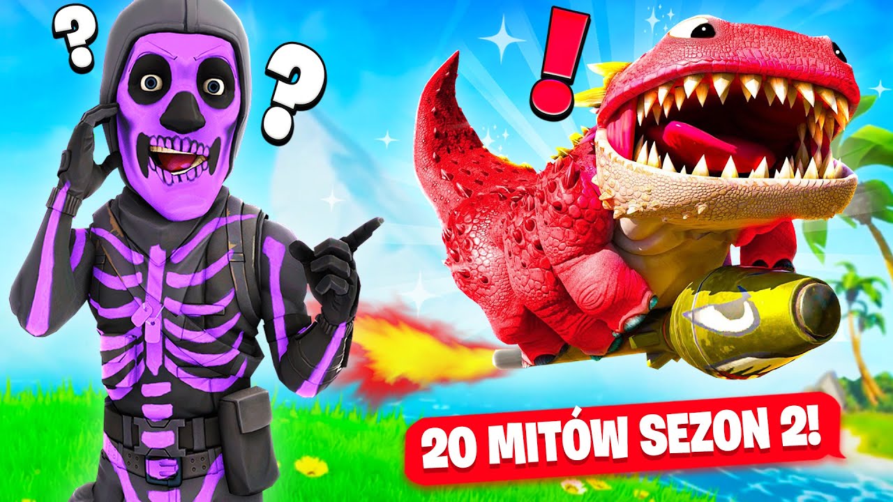 20 MIT&Oacute;W przed SEZONEM 2 w Fortnite! 🚀 (klombo ROCKET!)