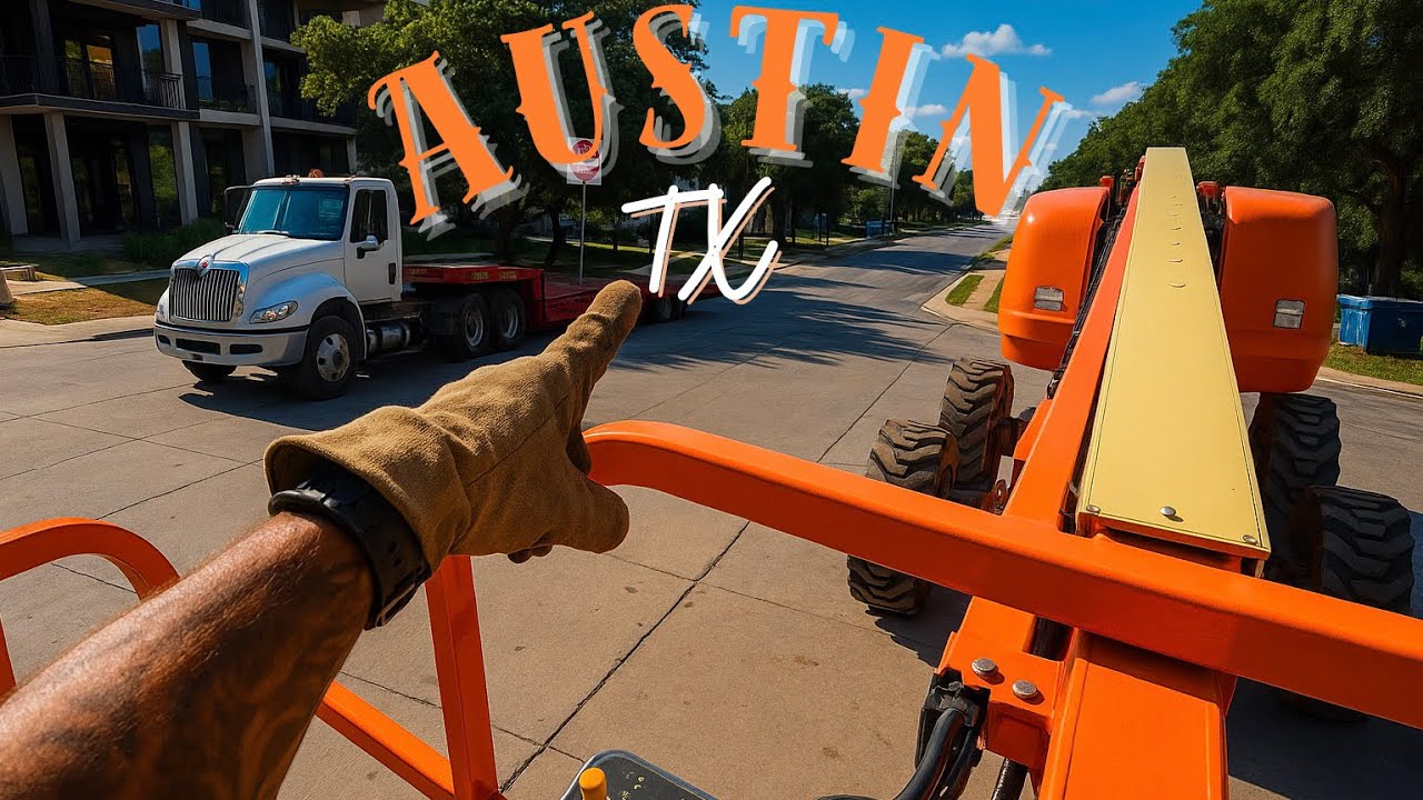 LOADING UP EQUIPMENT IN DOWNTOWN AUSTIN, TX (LOCAL TRUCK DRIVER)
