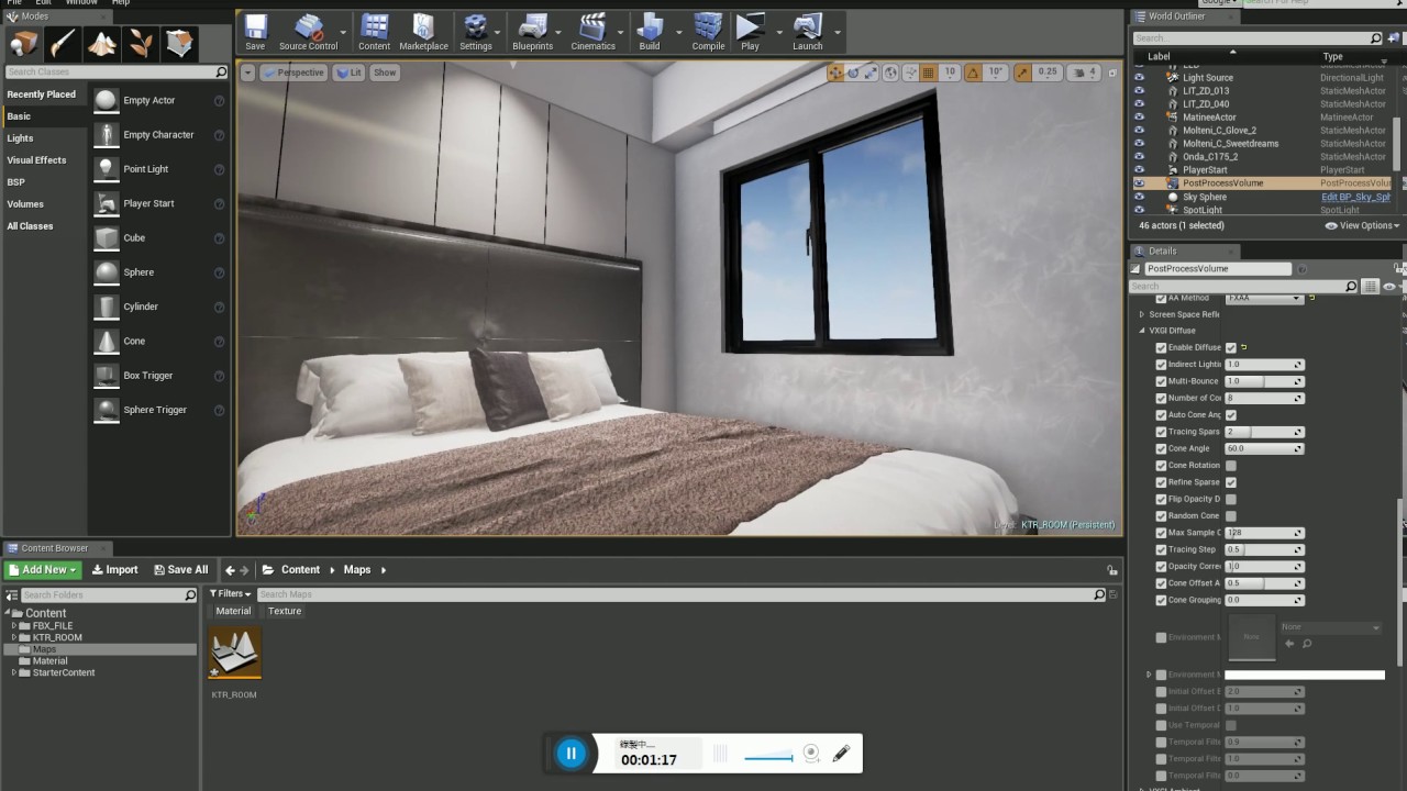 Unreal Engine 4 VXGI (realtime GI) interior Demo