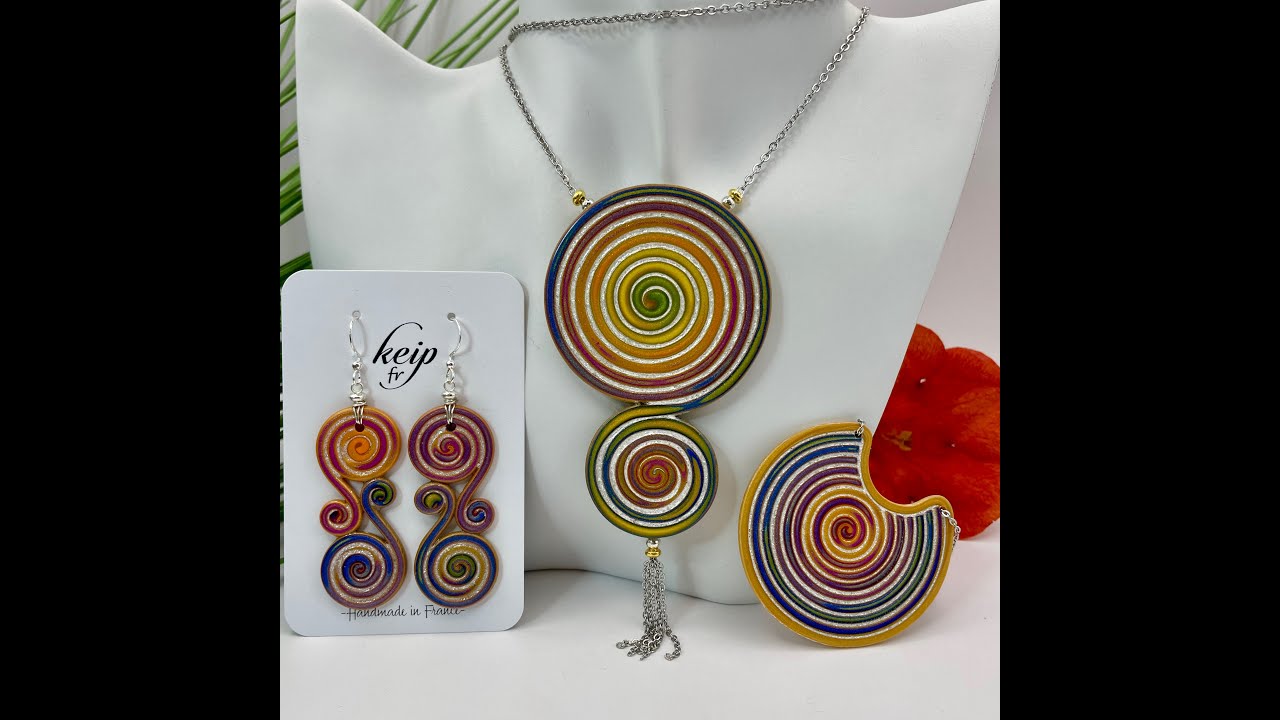 Spiraling Into Control - Polymer Clay Shimmering Extruded Spirals