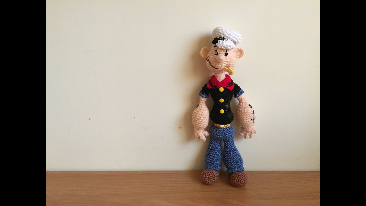 Popeye/Braccio di Ferro Amigurumi (tutorial)