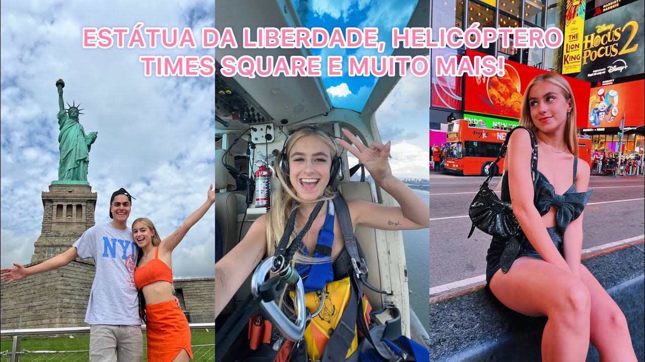 VLOG: FOMOS NA ESTÁTUA DA LIBERDADE E ANDAMOS DE HELICÓPTERO POR NEW YORK!🤩