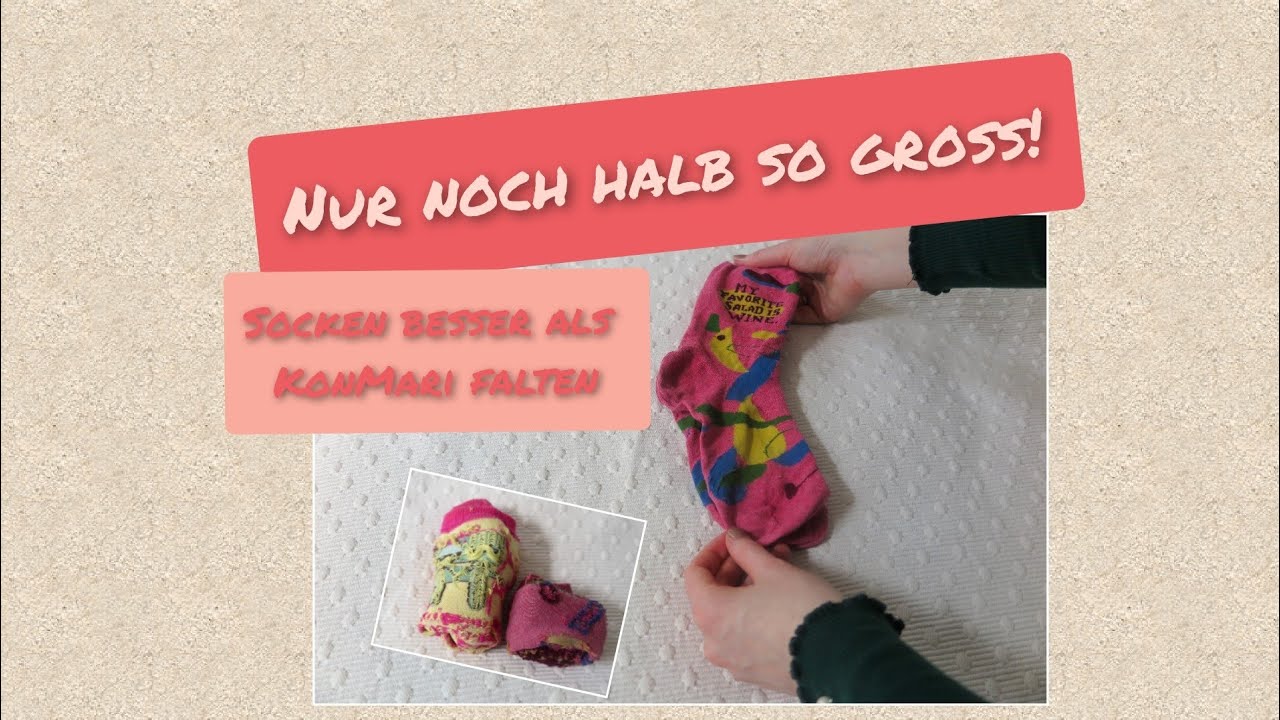 Besser als Marie Kondo: Socken und Strumpfhosen falten - so braucht ihr nur noch halb so viel Platz!
