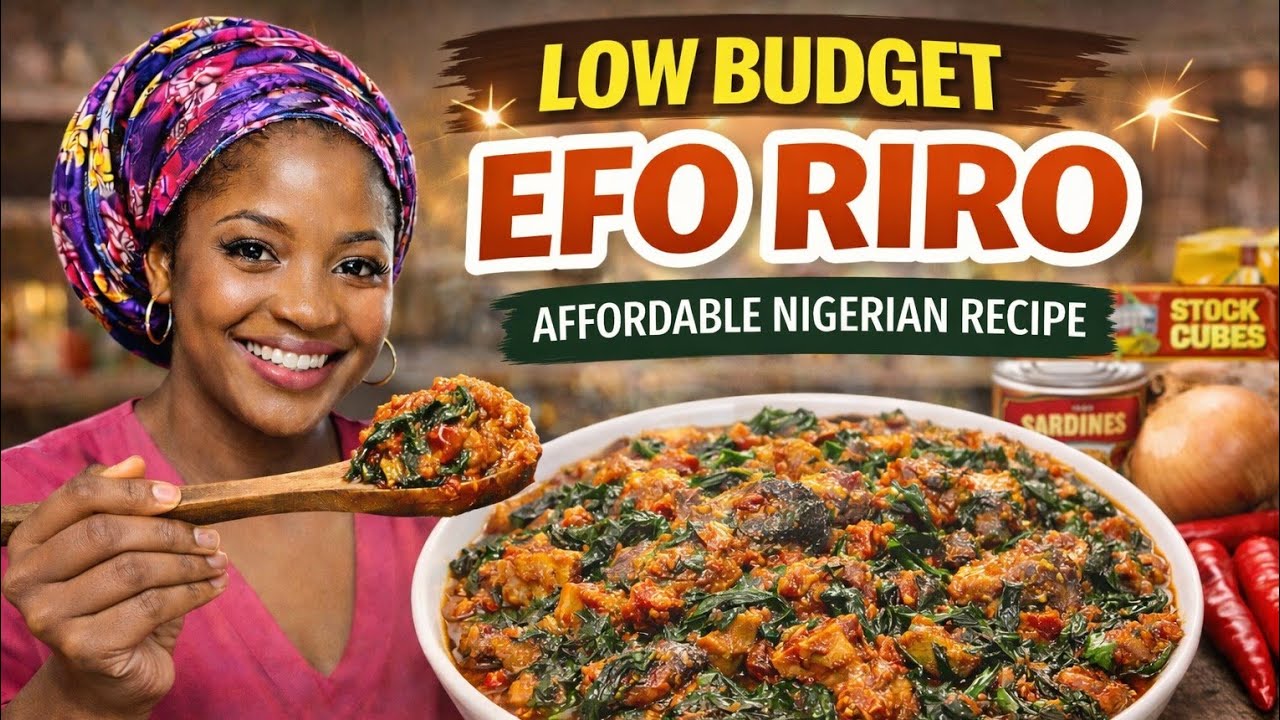 Low Budget Efo Riro Recipe | Easy Nigerian Spinach Stew That Tastes Amazing  #NigerianRecipes 
