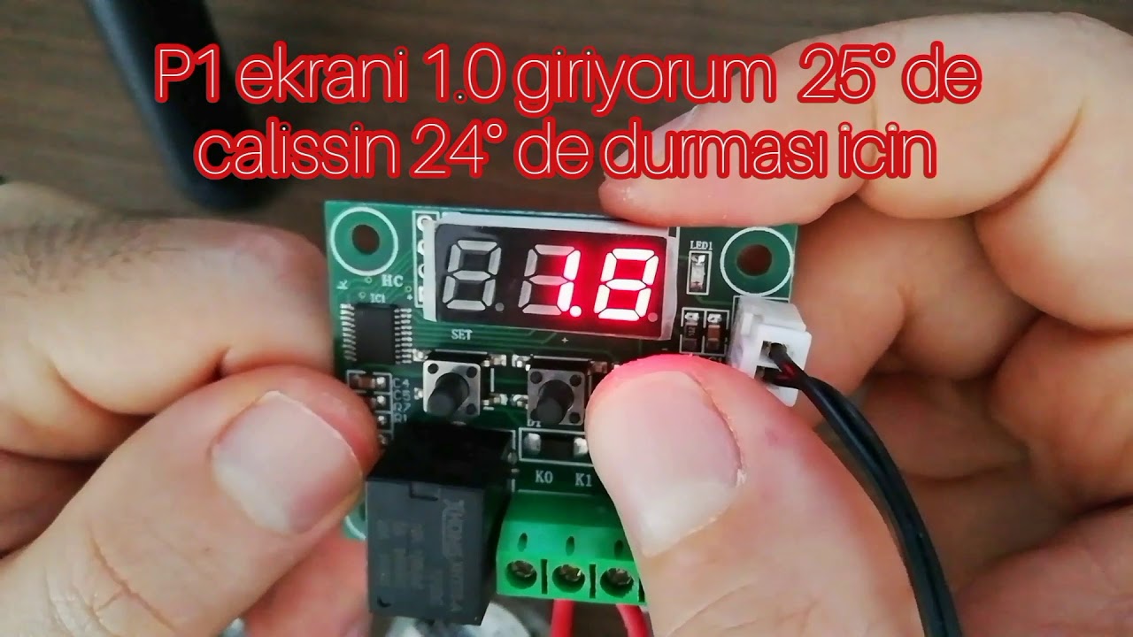 Akvaryum termostatlı soğutucu fan yapma