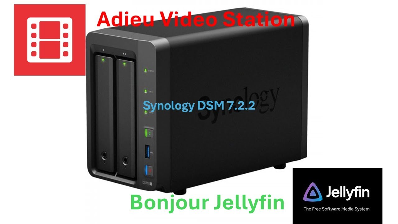 SYNOLOGY-NAS Adieu Video Station, Bonjour Jellyfin!