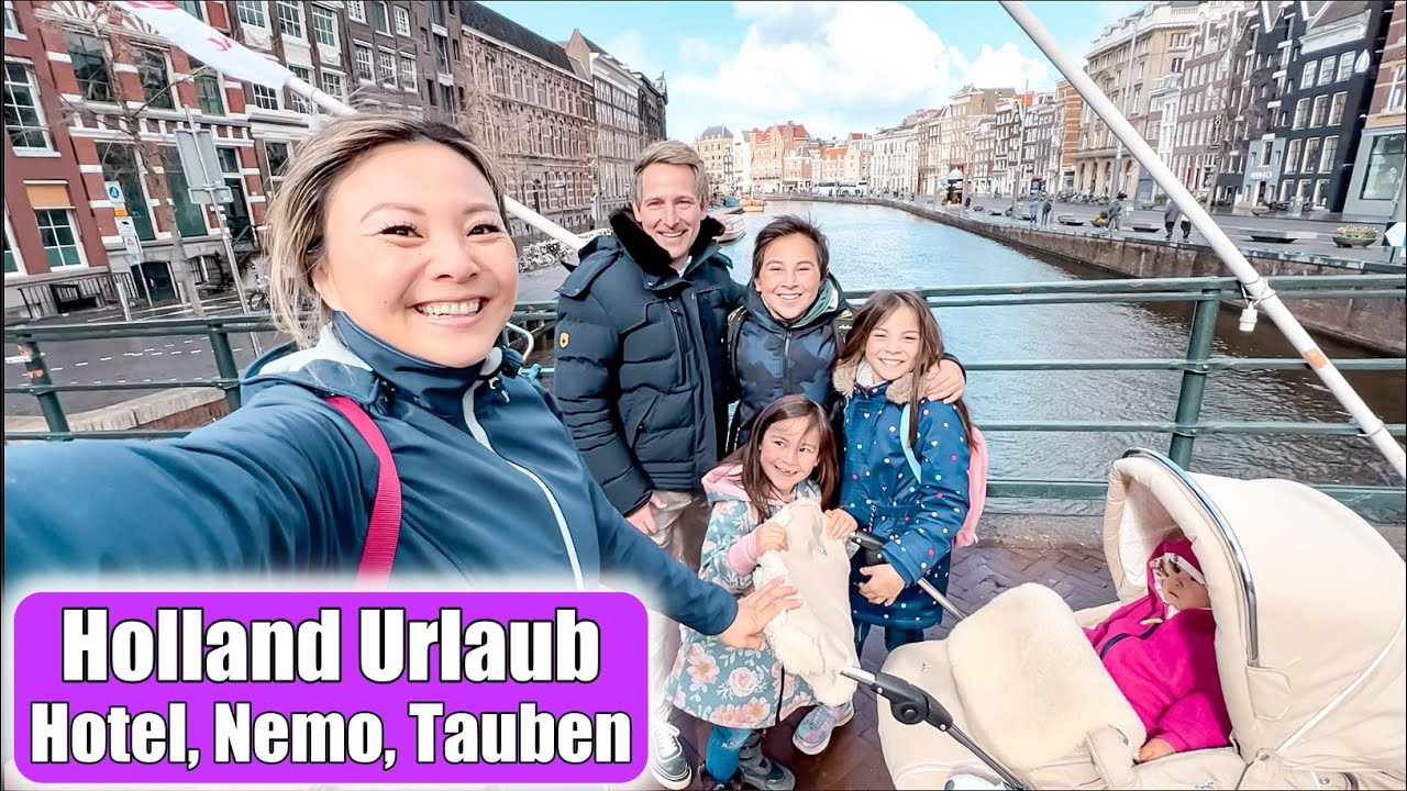 Amsterdam mit 4 Kindern 😍 Tauben füttern & NEMO Museum! Holland Familien Urlaub Tipps | Mamiseelen