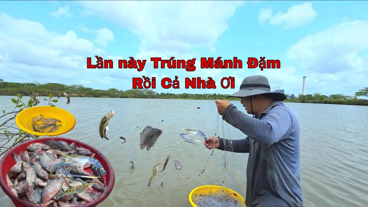 Phá kỷ Lục Từ Trước Đến Nay Trúng Đặm Tôm Càng,Cá Ngon Tại Ao Nhiệt Điện/NHMT