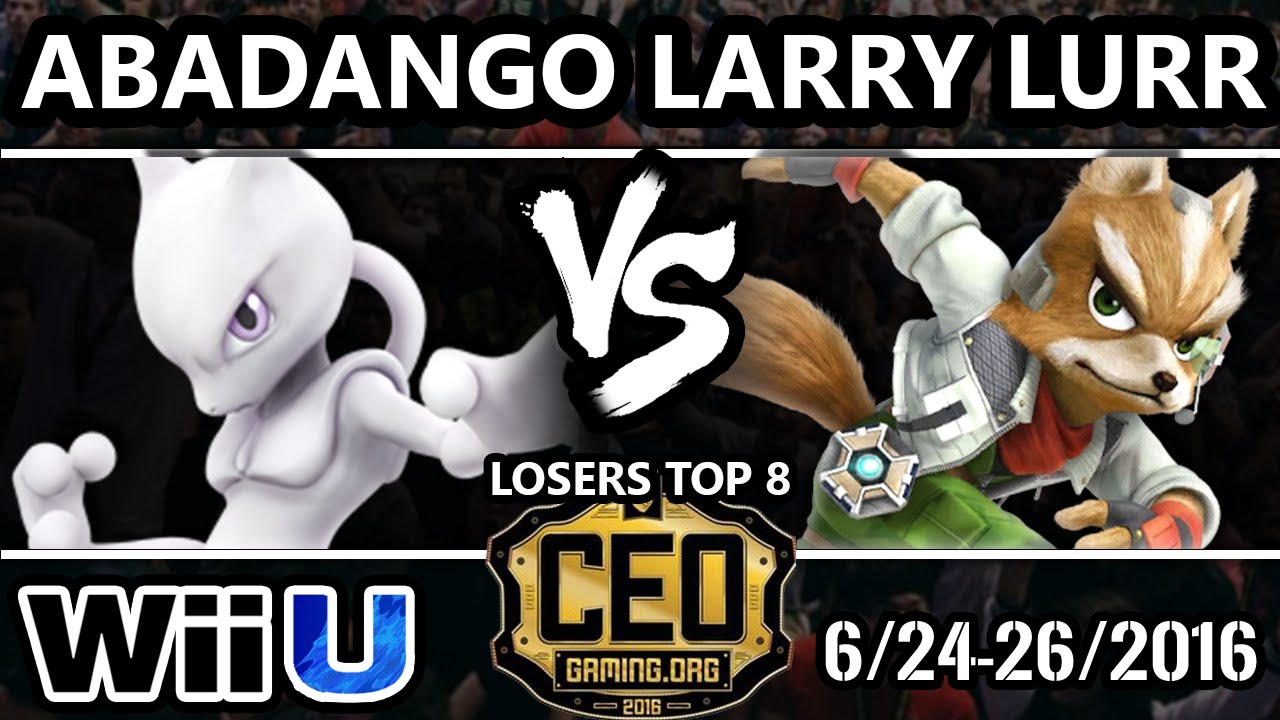 CEO 2016 Smash 4 - eLevate Larry Lurr (Fox, Donkey Kong) Vs. Abadango (Mewtwo) SSB4 Losers Top 8