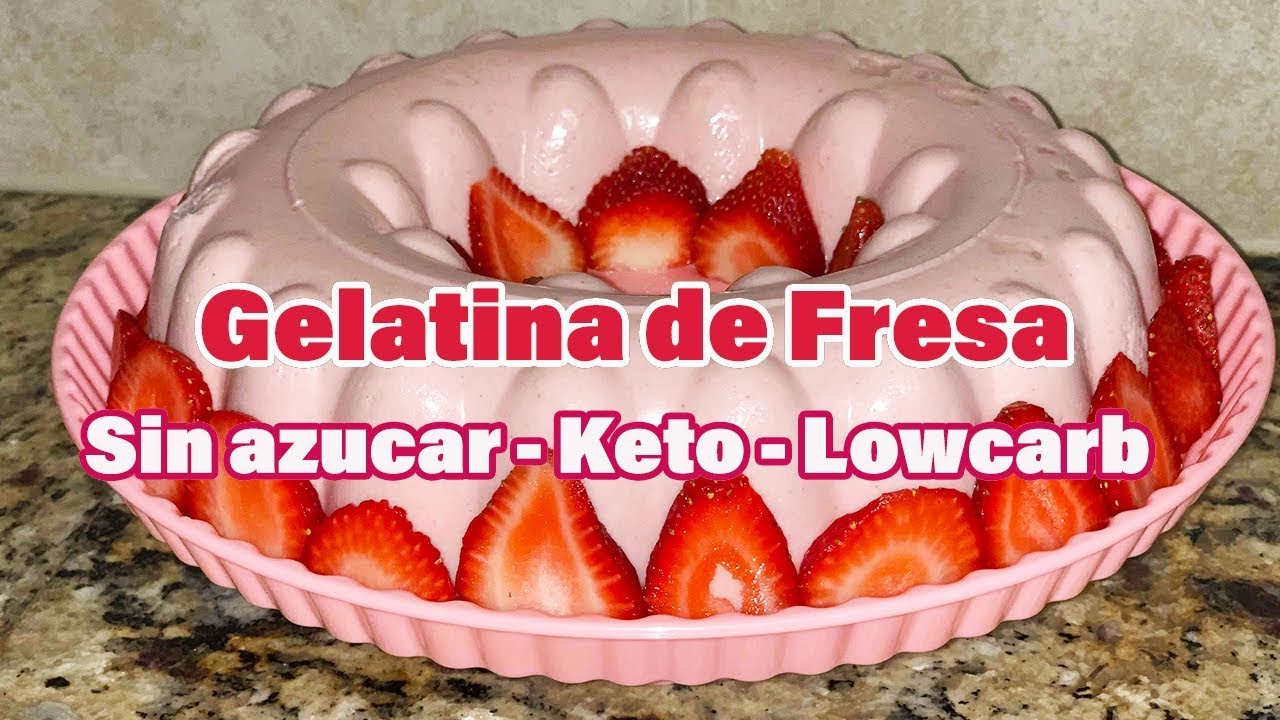 Gelatina Keto, Cetogenica, Postres Keto