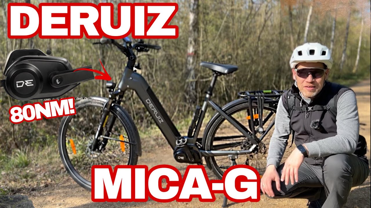 DERUIZ MICA-G das Trekking Ebike Pedelec mit 80NM Mittelmotor im Test Review ⚡️