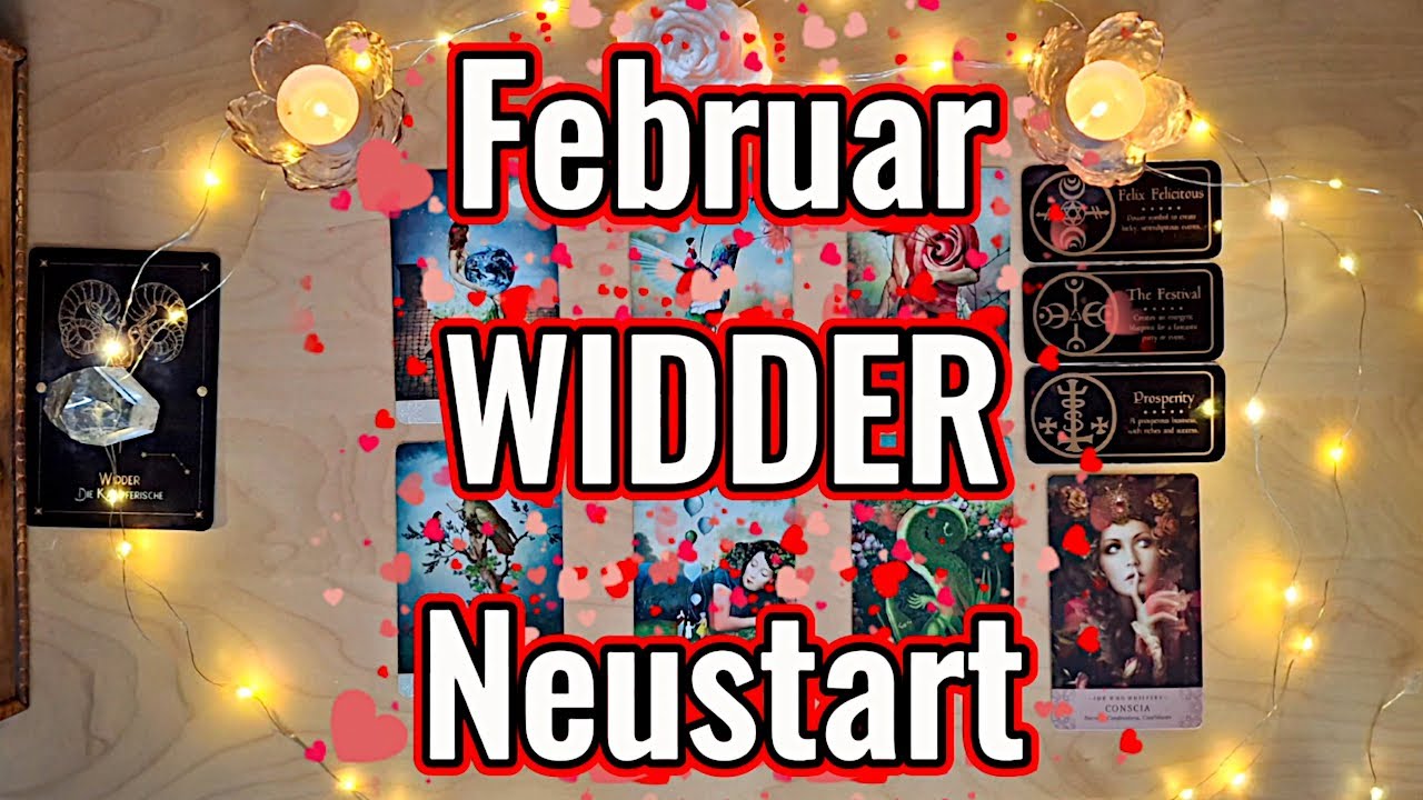 Tarot WIDDER Februar 2026 ✦ Reset ✦ Erinnerung