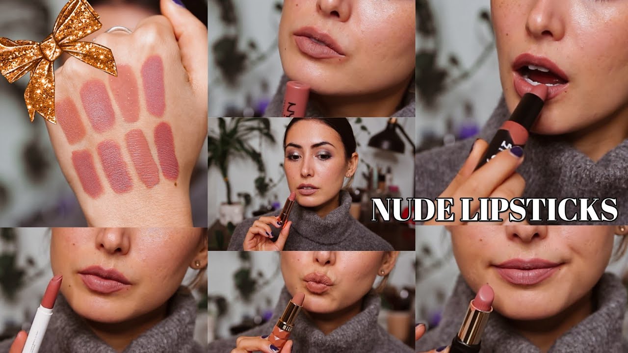 My Favourite NUDE Lipsticks from the Drugstore | 2ND DAY OF KRYSMAS