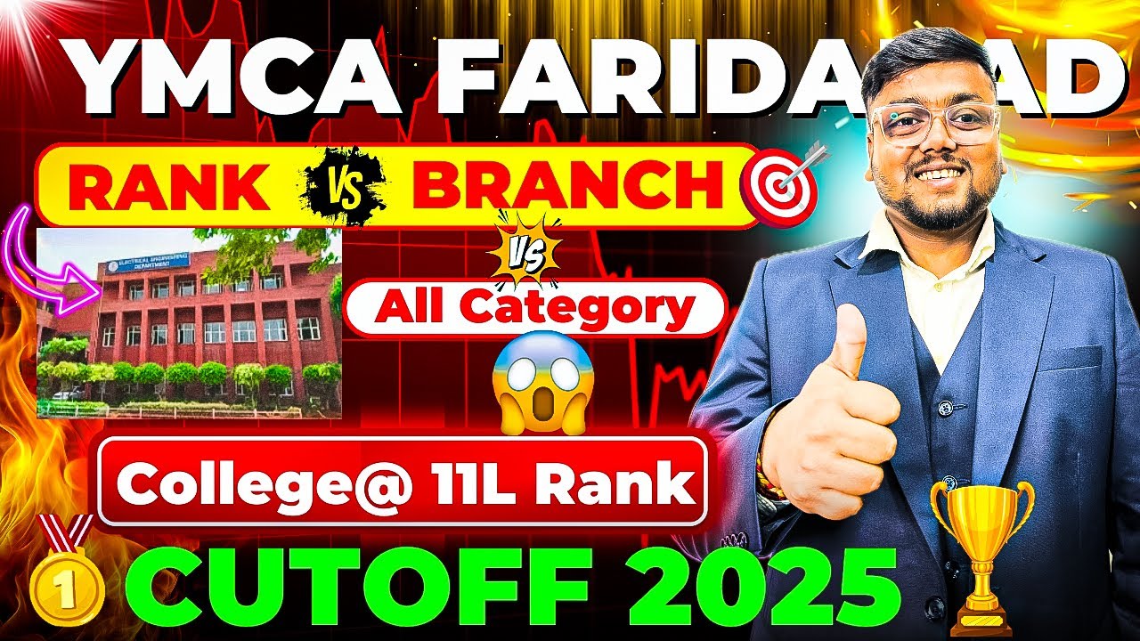 YMCA Faridabad Category Wise Cutoff 2025 🔥 | HSTES Counselling 2025 Cutoff | HSTES Counselling 2025