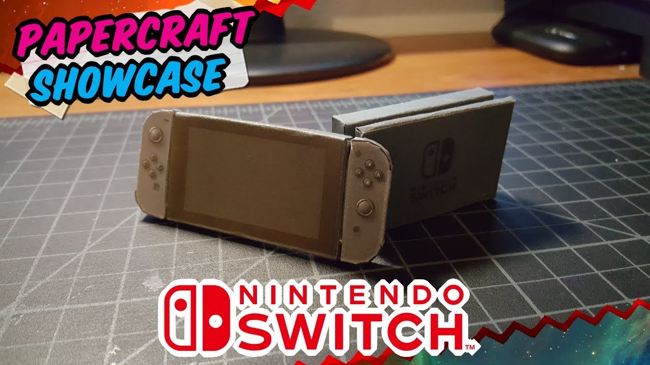 Tiny Nintendo Switch Papercraft  (1&frac12; inch model)