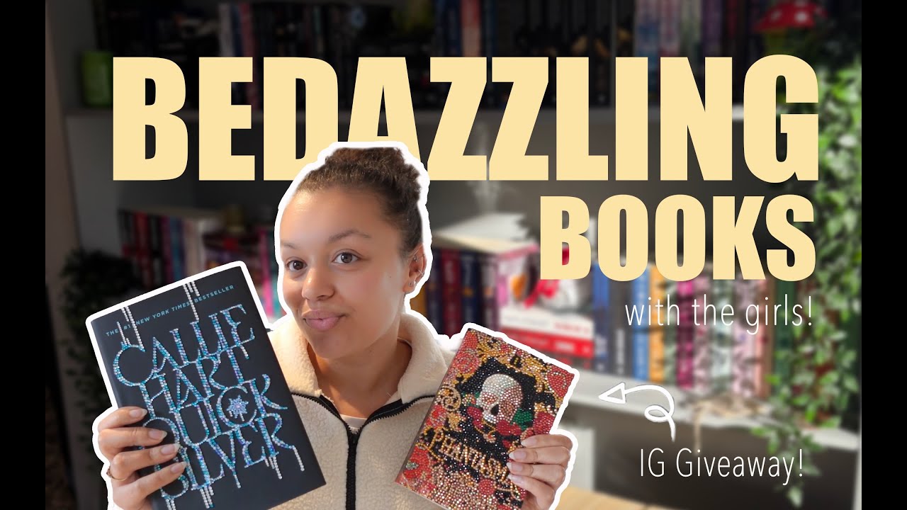 Book bedazzling with the gals 📚💎 + IG GIVEAWAY 🫶🏾