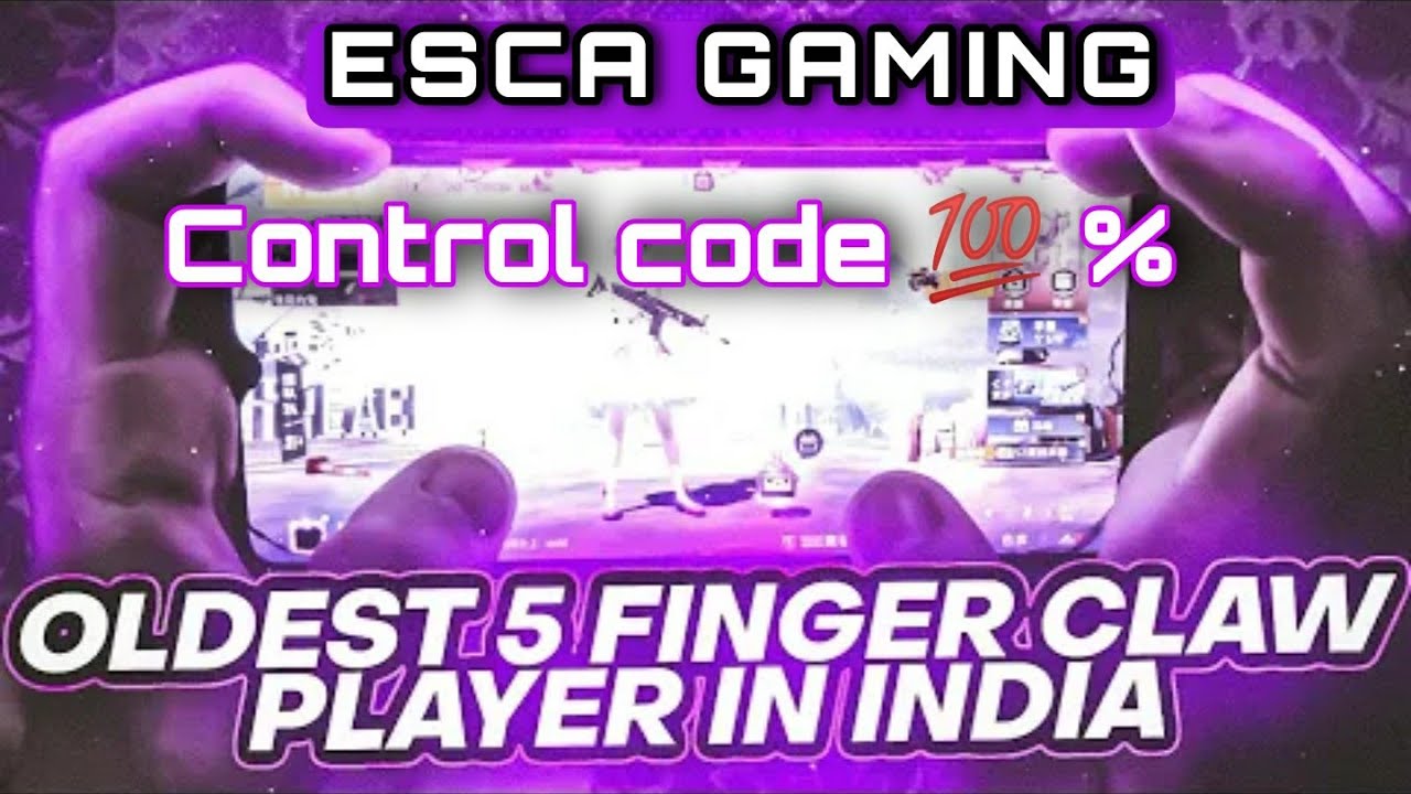 ESCA GAMING new Control code - Battelground mobile india is