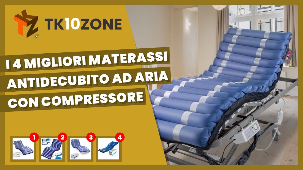 I 4 migliori materassi antidecubito ad aria con compressore