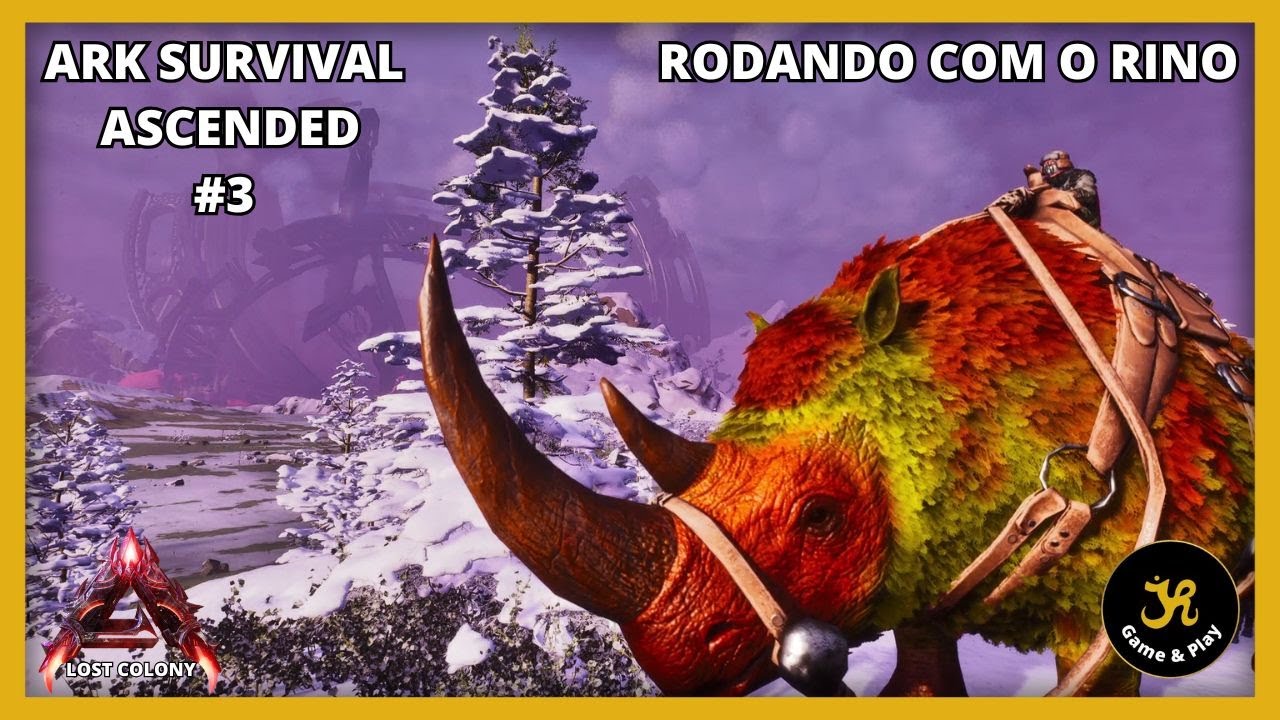 ARK SURVIVAL ASCENDED - Dando um rôle pelo mapa LOST COLONY #arksurvivalascended