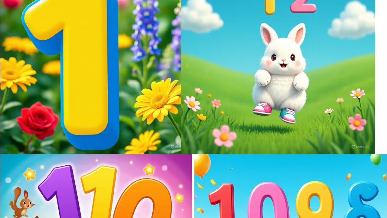 Counting poem| counting rhymes| kids counting fun@ kidsfamily-k2f