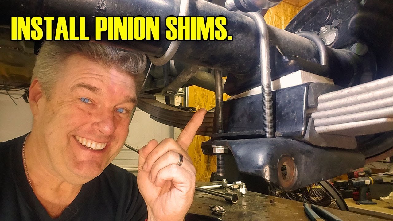 How to install Pinion axle shims Episode 448 Autorestomod