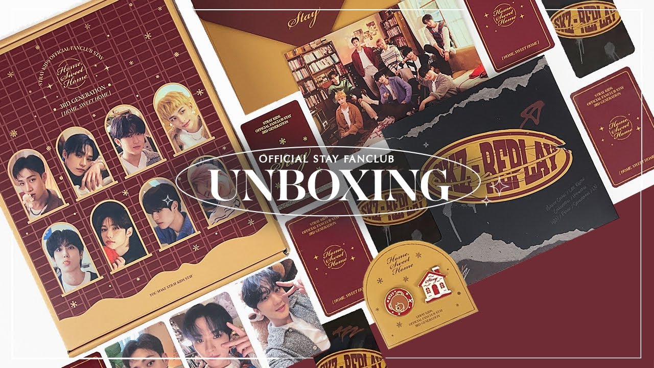 unboxing Stray Kids 3rd Generation Official Fanclub ✧ Home, Sweet Home 🏠
