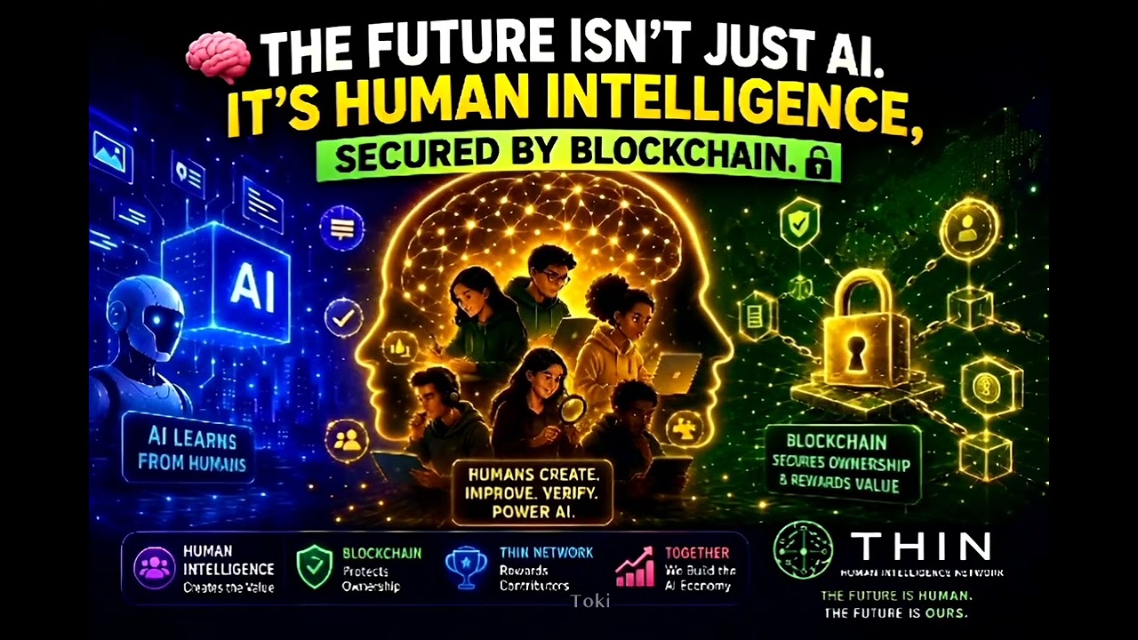 🧠 THE FUTURE ISN'T JUST AI. IT'S HUMAN INTELLIGENCE, SECURED BY BLOCKCHAIN.