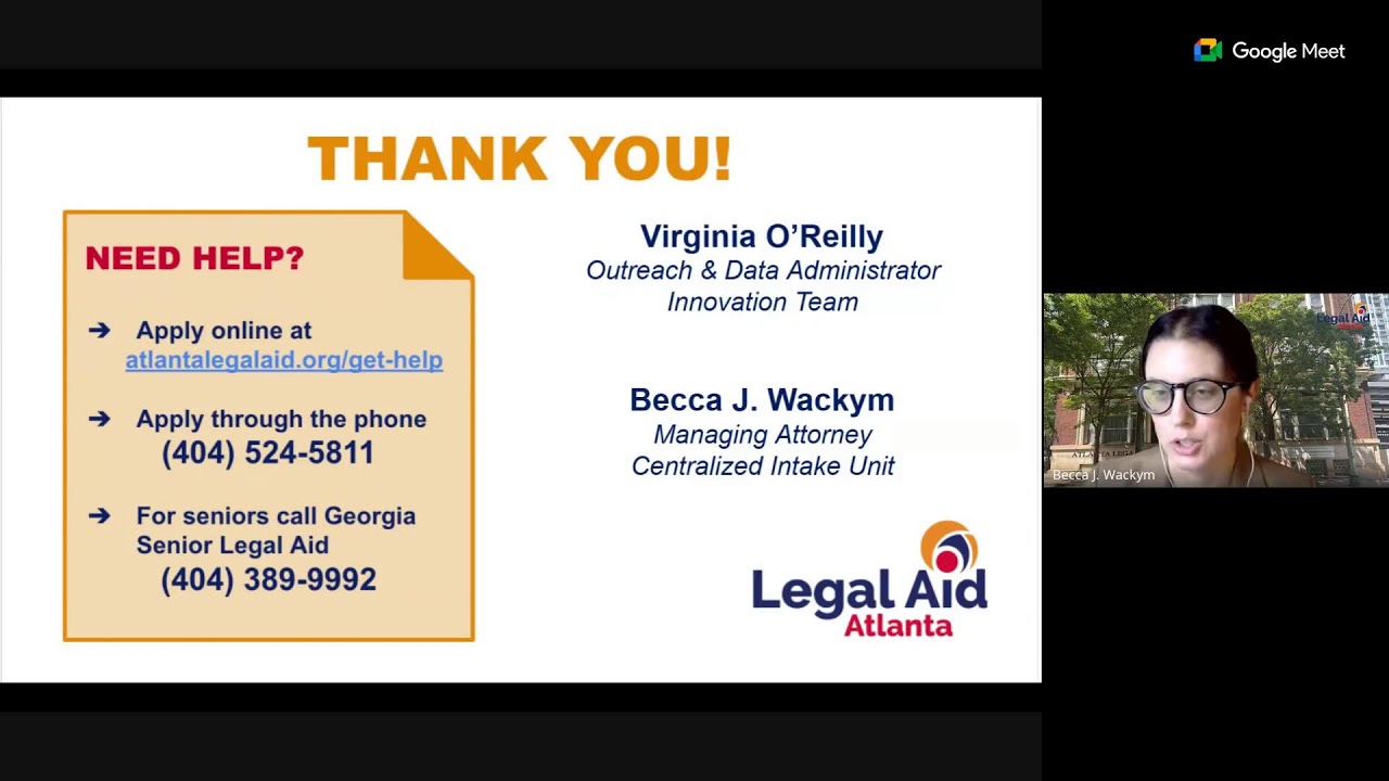 Learn with Legal Aid! About Atlanta Legal Aid Society, Inc.