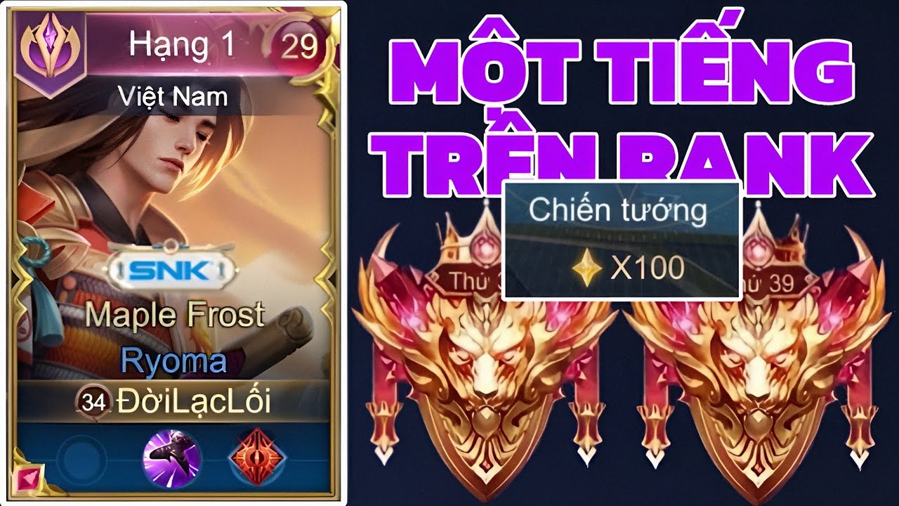 Một Tiếng Tổng Hợp Hành Trình Lên Thách Đấu Trên Rank 100 Sao Của Onekill
