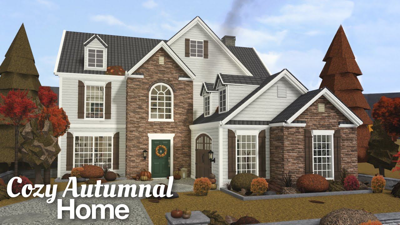 Bloxburg: Cozy Autumnal Home | Speedbuild | Exterior