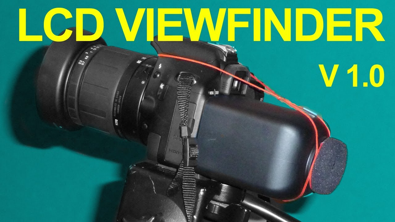 Homemade DSLR LCD Viewfinder - DIY Loupe - QUICK FX
