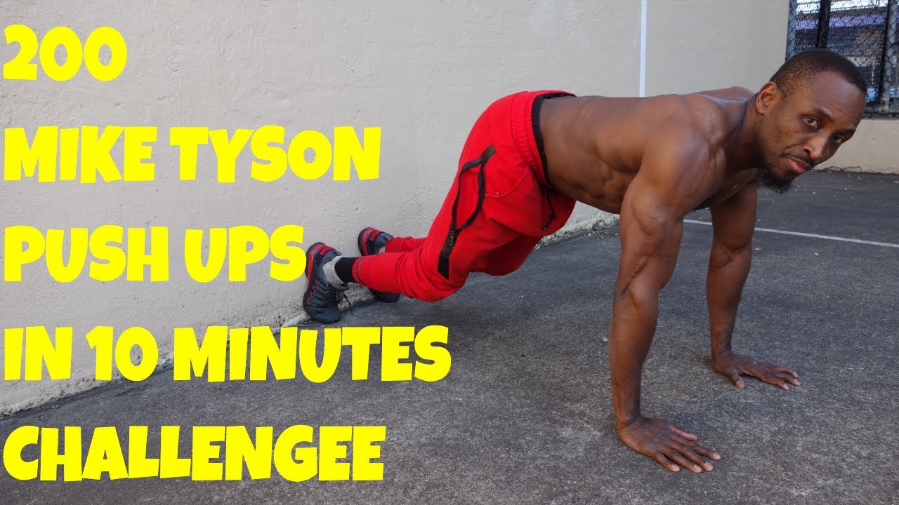 200 Mike Tyson Push Ups in 10 Minutes Challenge - Bruce Gunz | That's Good Money