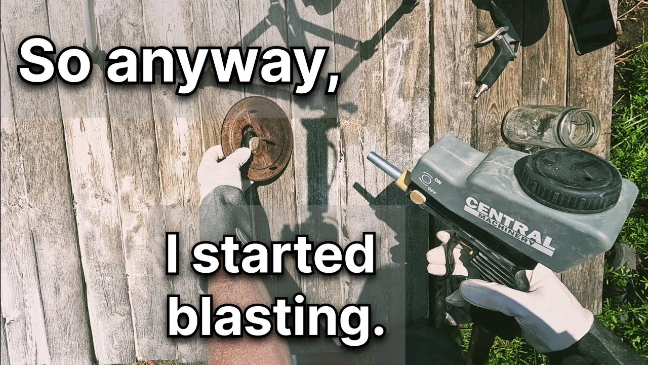 Baking Soda Blasting on a Budget: Harbor Freight Portable Sand Blaster Review.