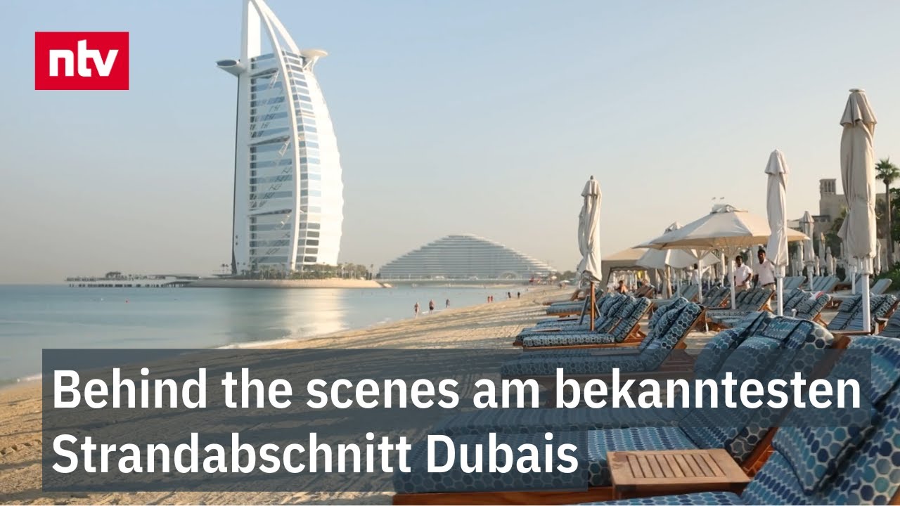 Behind the scenes am bekanntesten Strandabschnitt Dubais