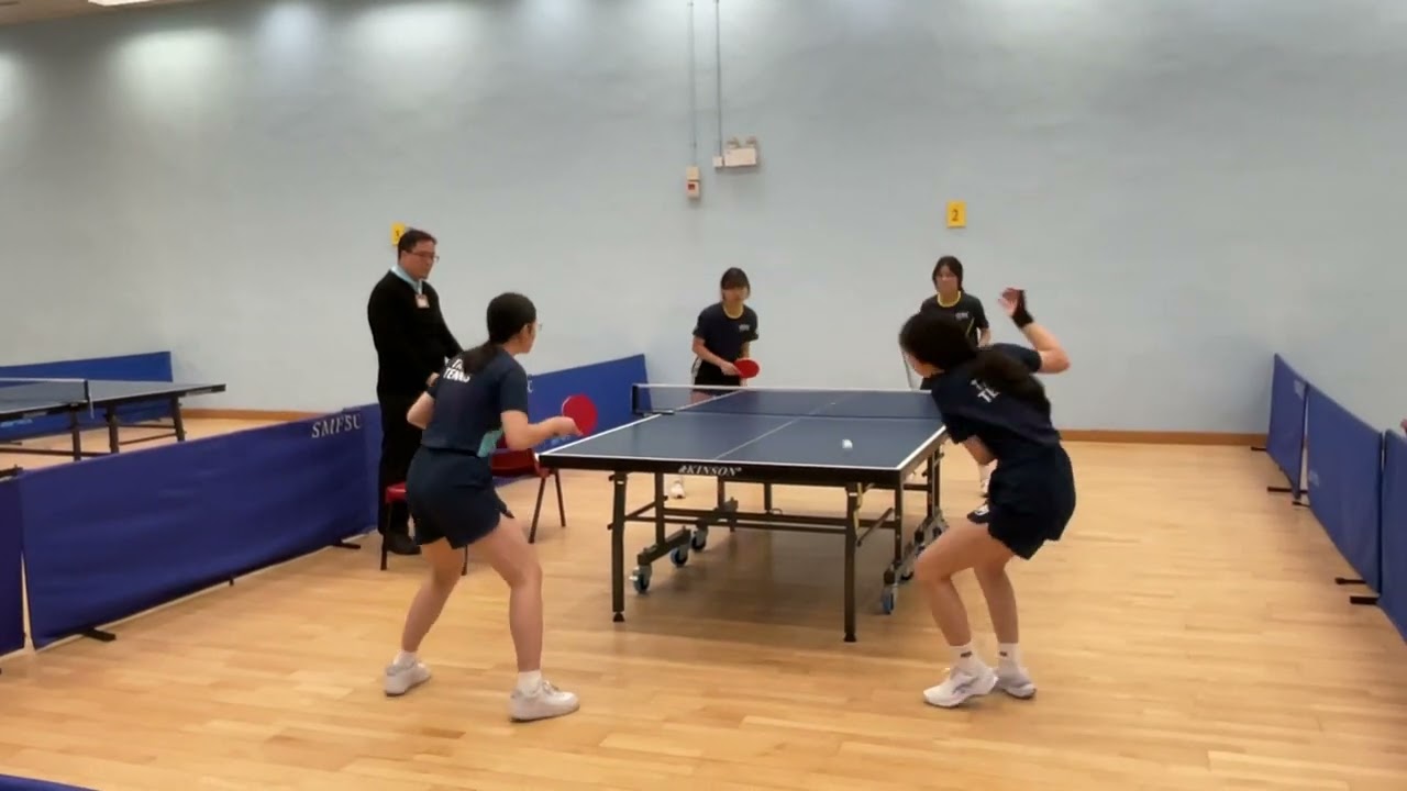 25/26 年度 D3(HK) 女子乙組學界乒乓球決賽 vs 香港國際學校 (第一場雙打第一局)