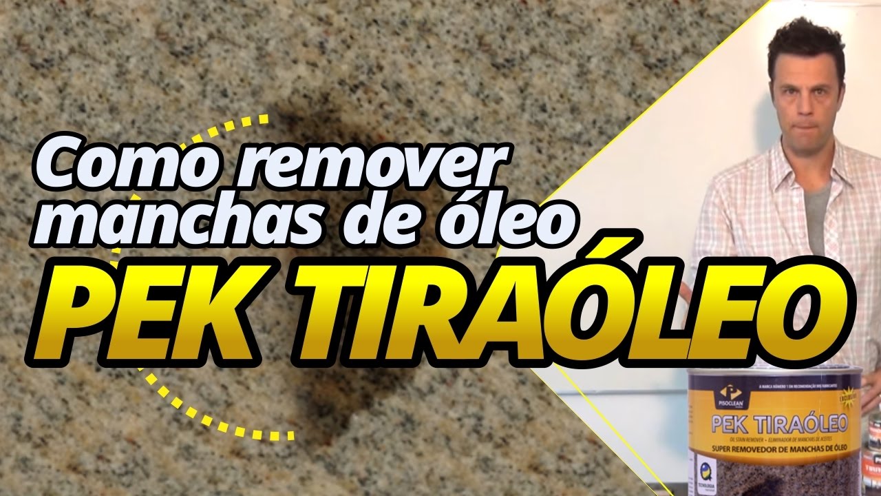Como remover manchas de óleo com Pek Tiraóleo