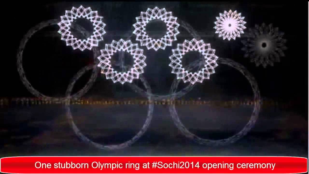 Olympic ring fail at Sochi 2014 opening ceremony