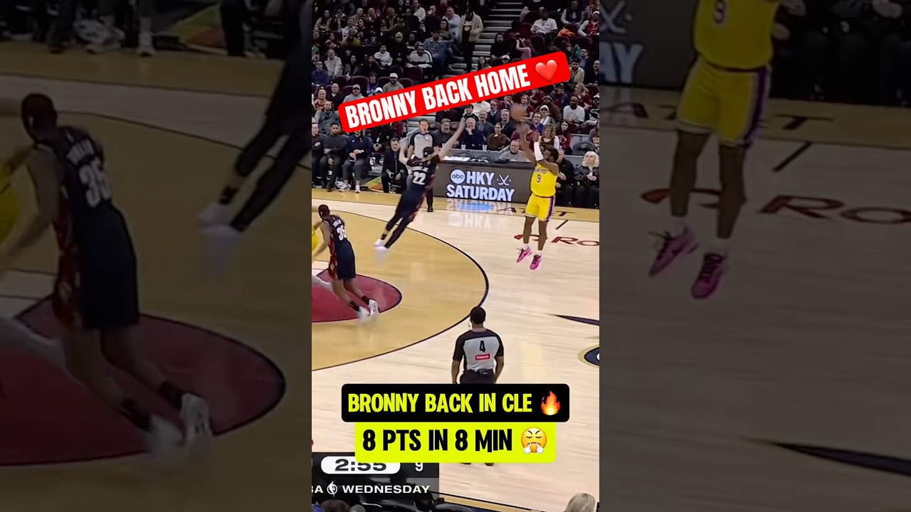 CLEVELAND CROWD LOVING BRONNY BUCKETS 🙌🔥