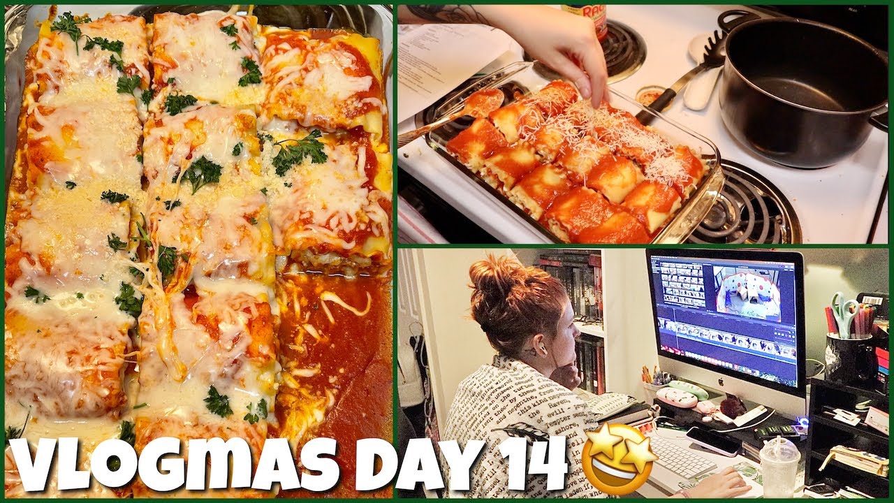lots of editing + cooking my fav meal ✨| vlogmas day 14 | 2020 |