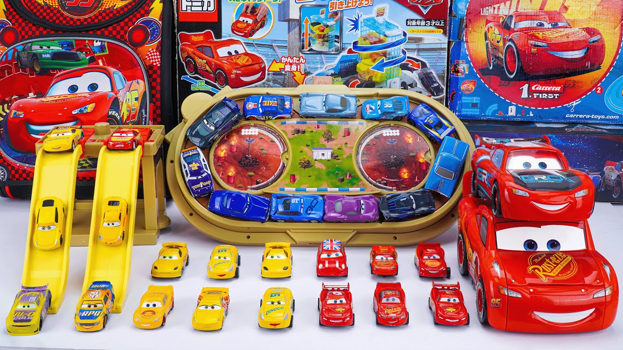 Disney Pixar Cars Unboxing Review | Cars Movie Toys With Lightning McQueen Racing Playset