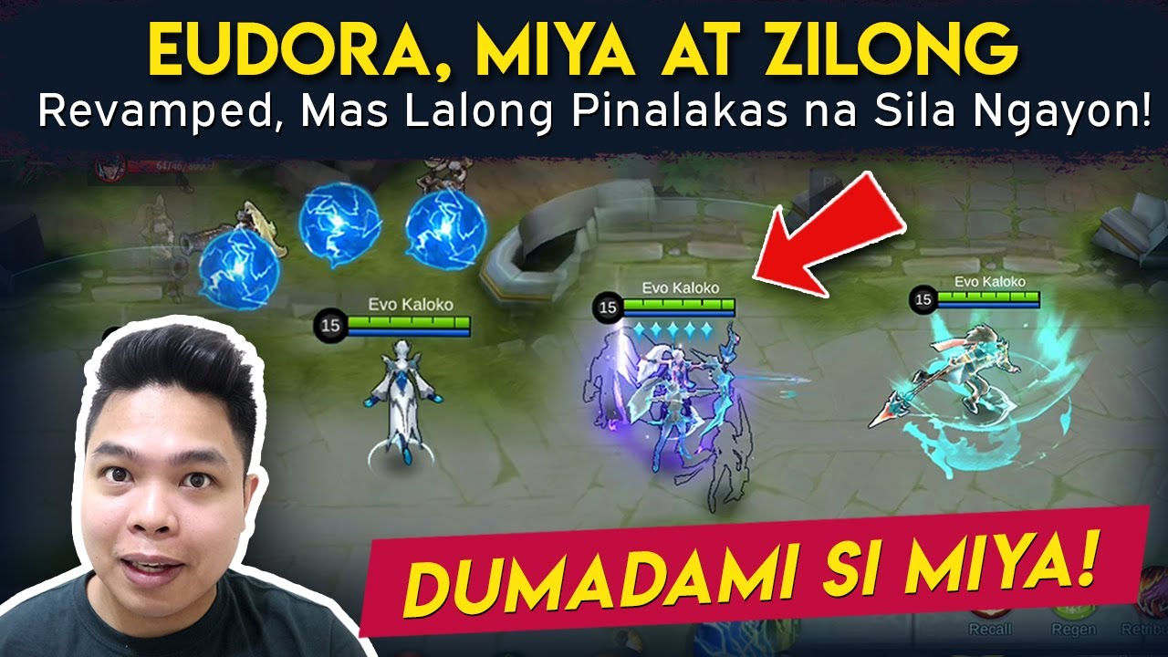 Eudora, Miya at Zilong Pinalakas REVAMPED - Mobile Legends