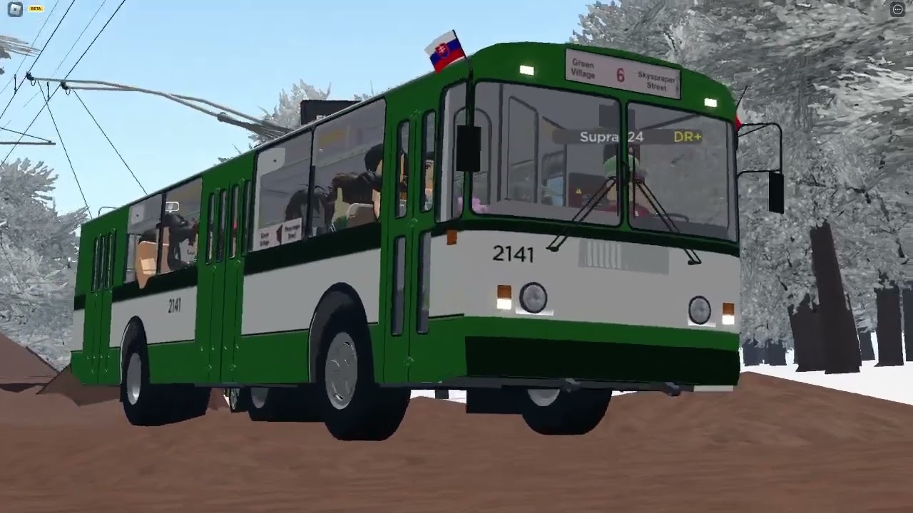 ROBLOX OneSkyVed's Trolleybuses Place || Hardbass Island infrastructure being ruined #1