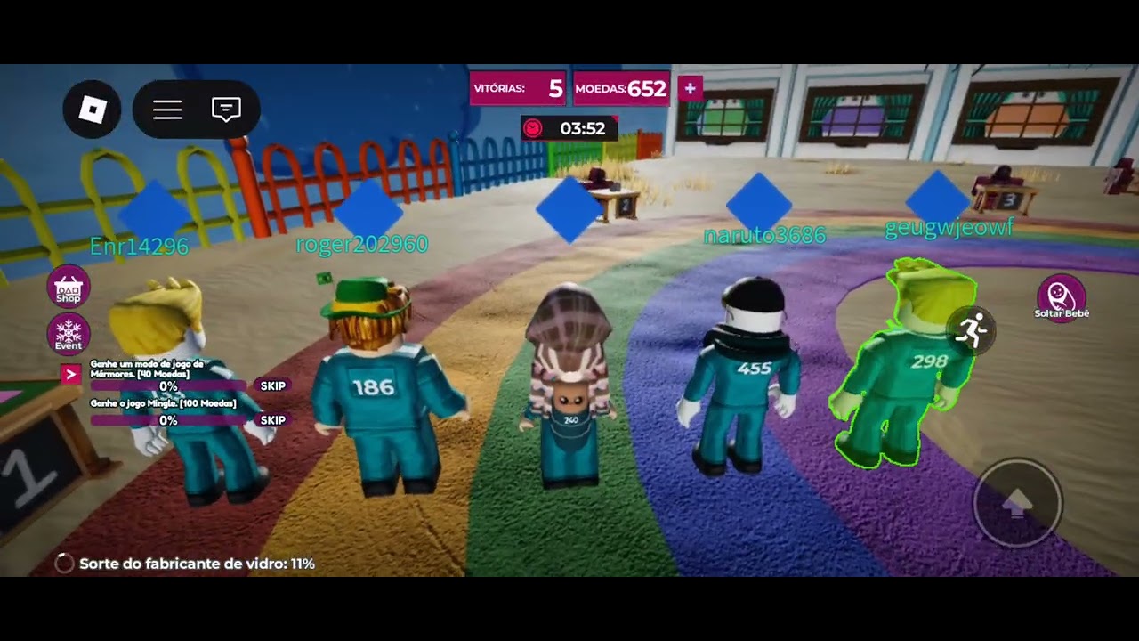 Jogando squid X game