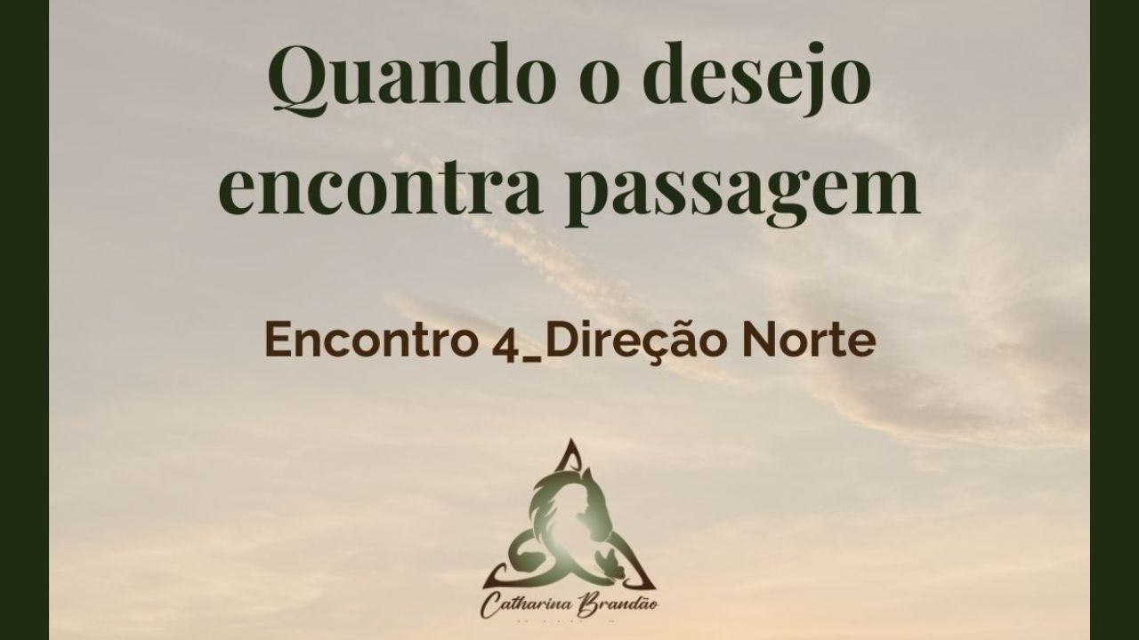 Quando o Desejo Encontra Passagem - Encontro 4_Direção Norte Roda Medicinal Xamânica