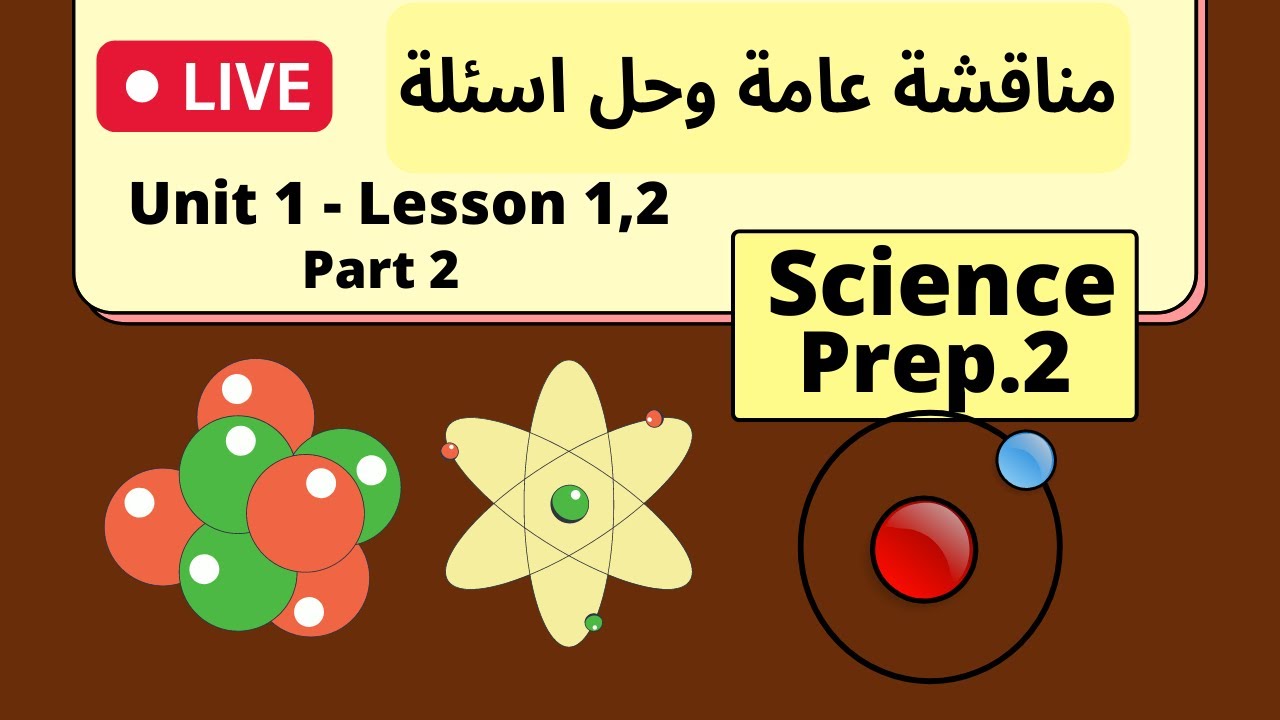 Prep.2 | Science | Live | General discussion | Unit 1 - Lesson 1,2 Part 2