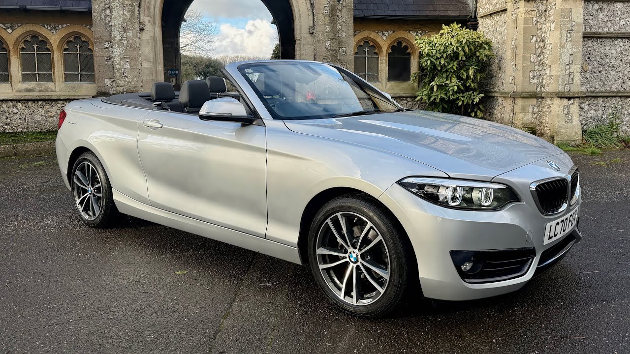 Качественный подержанный спортивный кабриолет BMW 218D 2020 года выпуска, Евро 6 / Browns Autos /...