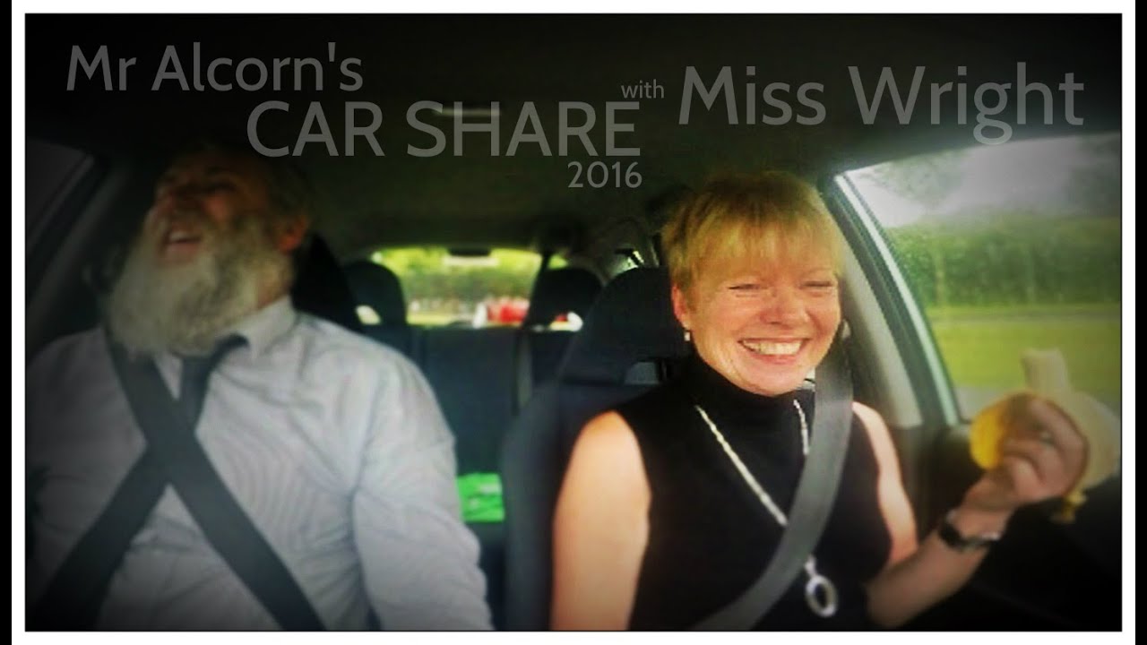 Mr Alcorn's Car Share 2016 with Miss Wright